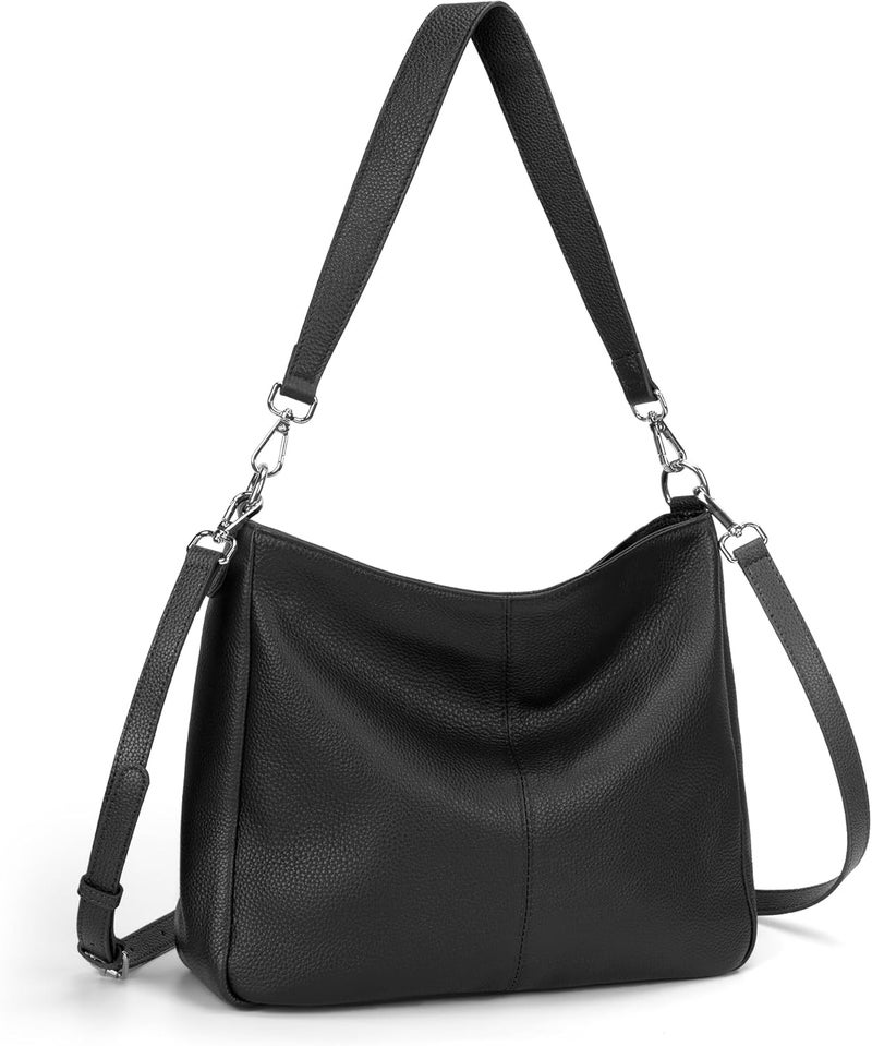 befen Genuine Leather Hobo Bags Purses for Women, Women's Shoulder bag Handbags Crossbody Bag with 2 Shoulder Straps - Image 1